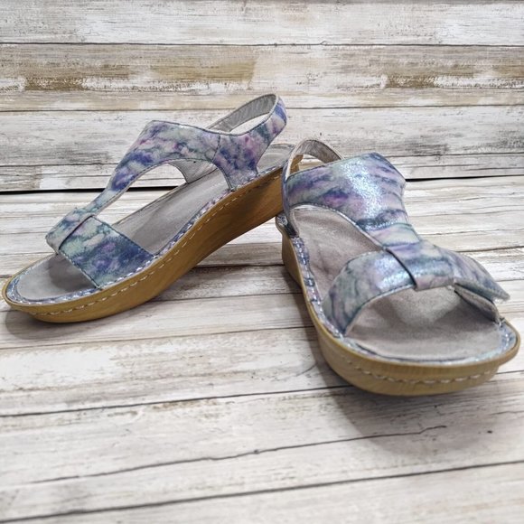 SOLD Alegria Woman’s Lite Kendra Impressionista Leather Sandals Sz EU 39/9.5 - Picture 1 of 9